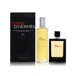 Terre d'Hermes Eau de Parfum Spray Ricaricabile 30ml Set di 2 Pezzi
