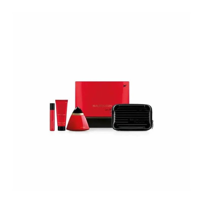 Mauboussin In Red Eau De Parfum Spray 100ml Set da 4 Pezzi