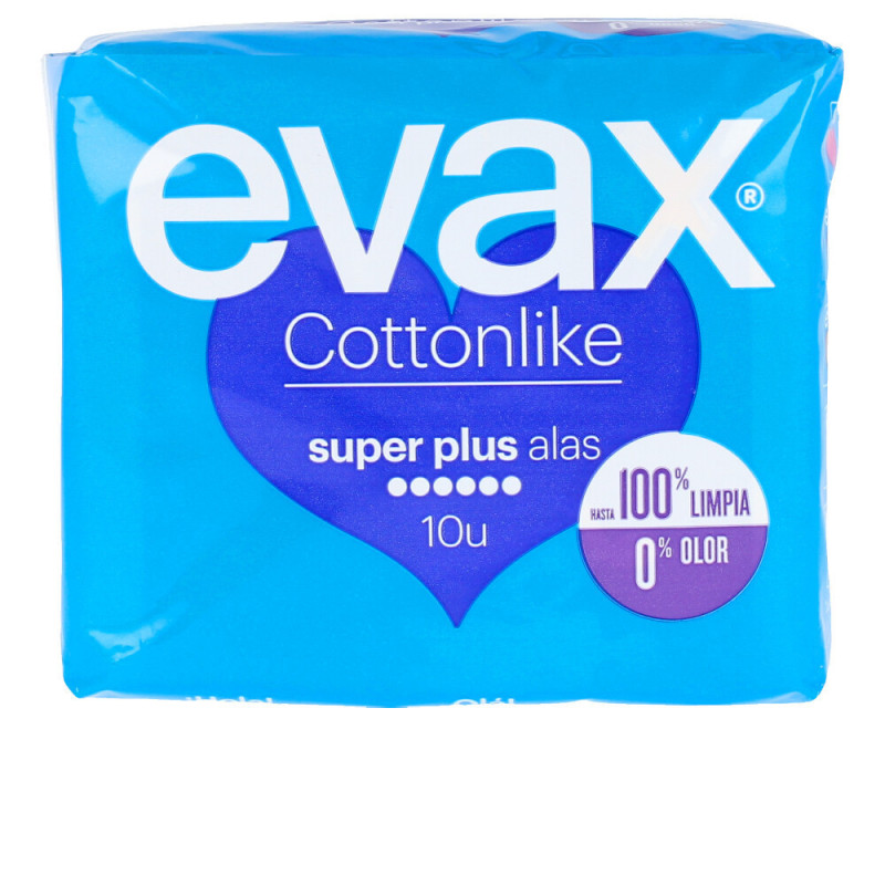 COTTONLIKE compresas super plus alas 10 u by EVAX for Woman