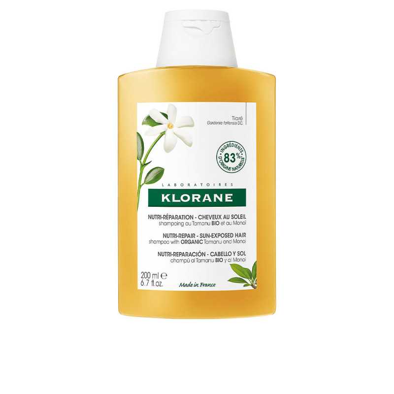 POLYSIANES MONOÏ Y TAMANU BIO champú nutritivo 200 ml by KLORANE for Unisex POLYSIANES MONOÏ Y TAMANU BIO champú nutritivo 200 ml by KLORANE for Unisex