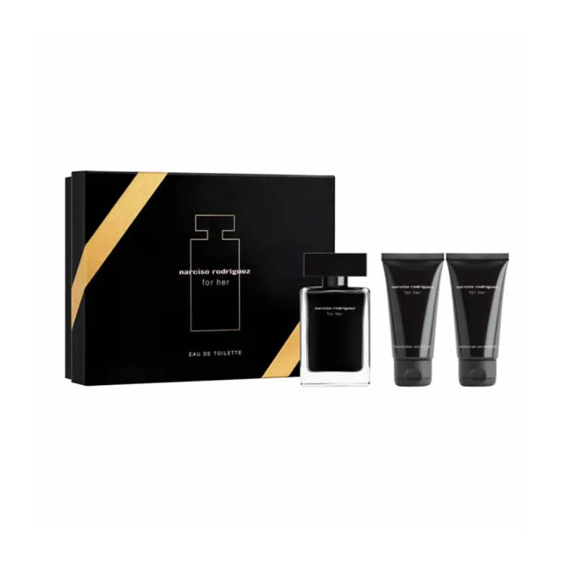 Narciso Rodriguez For Her Eau De Toilette Spray 50ml Set 3 Pieces