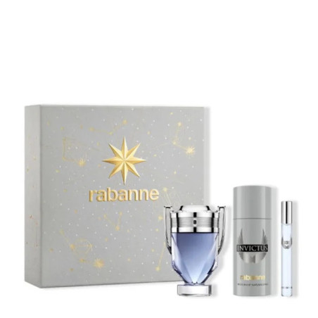 Rabanne Invictus Eau de Toilette Spray 100 ml, 3er-Set