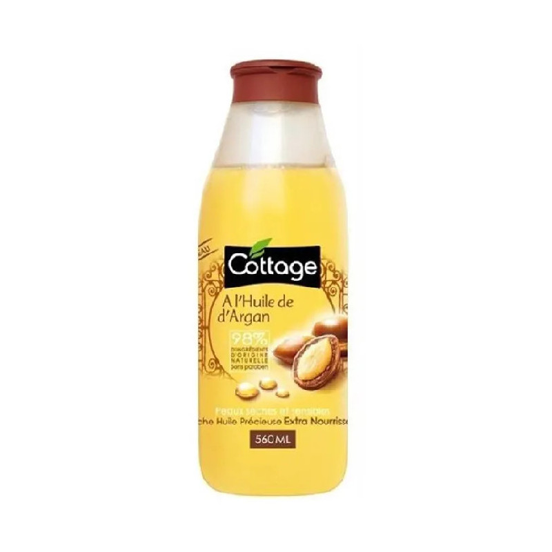 Gel de ducha de argán con aceite de oliva virgen extra 560 ml