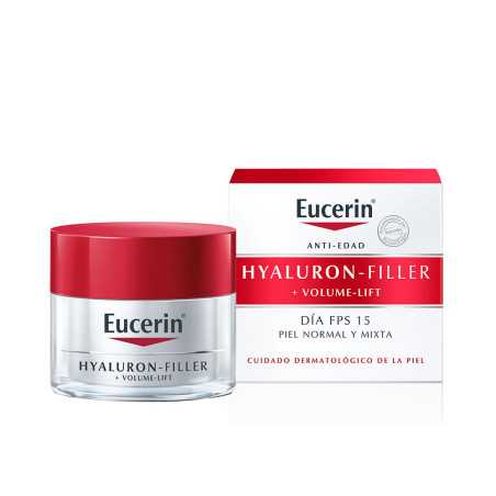 HYALURON FILLER + volume-lift día piel normal mixta 50 ml by EUCERIN for Unisex