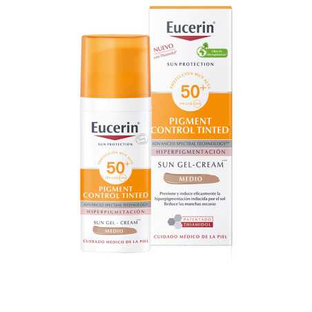 SUN PROTECTION pigment control gel crema color SPF50 medium 50 ml by EUCERIN for Unisex