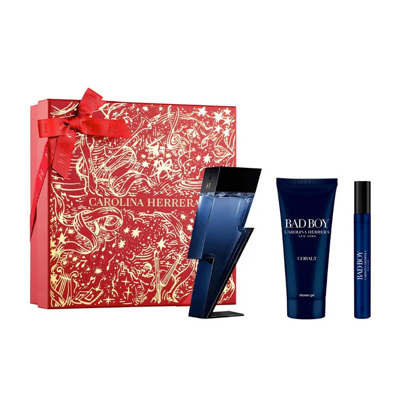 Carolina Herrera Bad Boy Cobalt Eau de Parfum Vaporisateur 100ml Coffret de 3 pièces