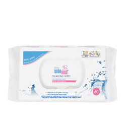 BABY toallitas limpiadoras 60 u by SEBAMED for Unisex