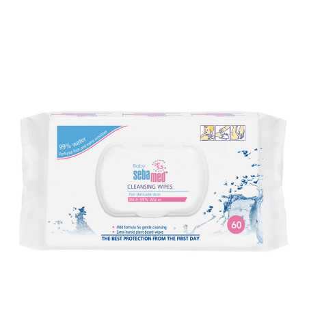 BABY toallitas limpiadoras 60 u by SEBAMED for Unisex