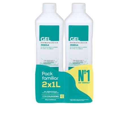 GEL DERMATOLÓGICO LOTE 2 x 1000 ml by INIBSA for Unisex