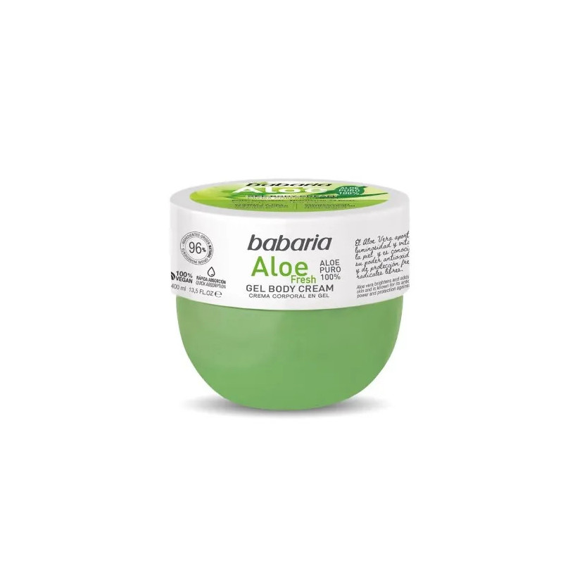 Crème corporelle fraîche à l'aloe vera Babaria 400 ml