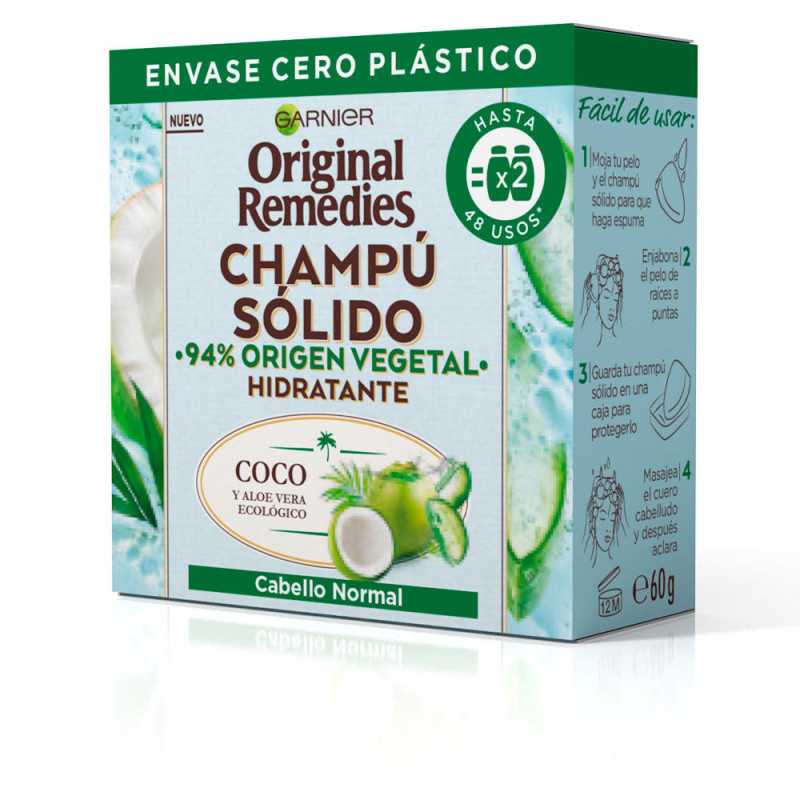 ORIGINAL REMEDIES champú sólido hidratante de coco 60 gr by GARNIER for Unisex ORIGINAL REMEDIES champú sólido hidratante de coco 60 gr by GARNIER for Unisex