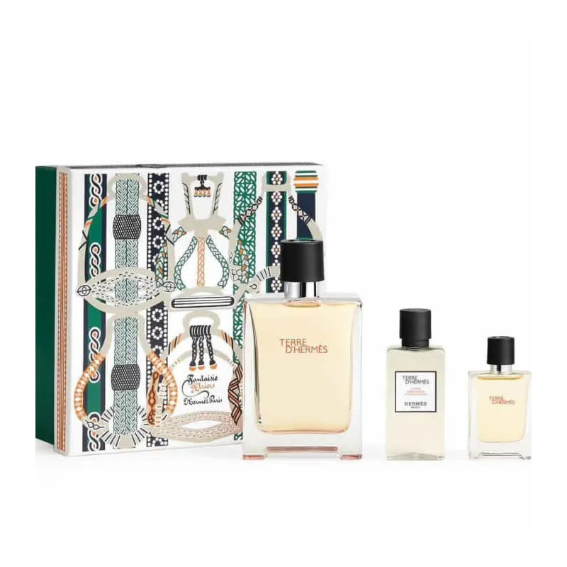 Terre d'Hermès Eau de Toilette Spray 100ml Conjunto de 3 peças