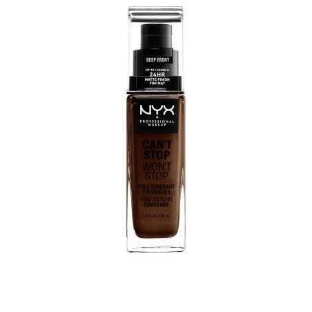 CAN T STOP WON T STOP full coverage foundation deep ebony 30 ml by NYX PROFESSIONAL MAKE UP for Unisex
