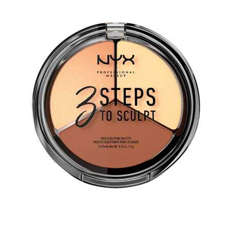 3 STEPS TO SCULPT face sculpting palette light by NYX PROFESSIONAL MAKE UP for Unisex