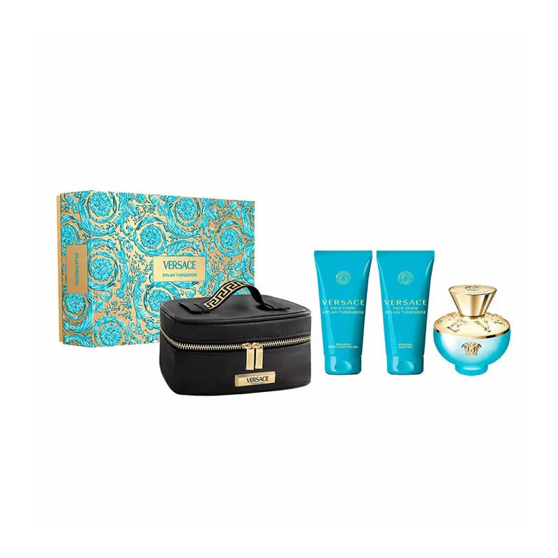Versace Dylan Torquoise Eau de Toilette Spray 100 ml Set de 4 piezas