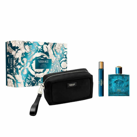 Versace Eros Eau de Parfum Spray 100ml, 3-teiliges Set