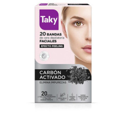 CARBON ACTIVADO bandas cera faciales depilatorias 20 u by TAKY for Woman