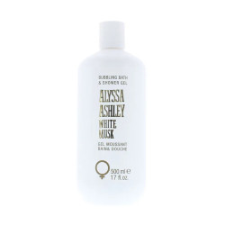 Gel de ducha de almizcle blanco de Alyssa Ashley 500 ml