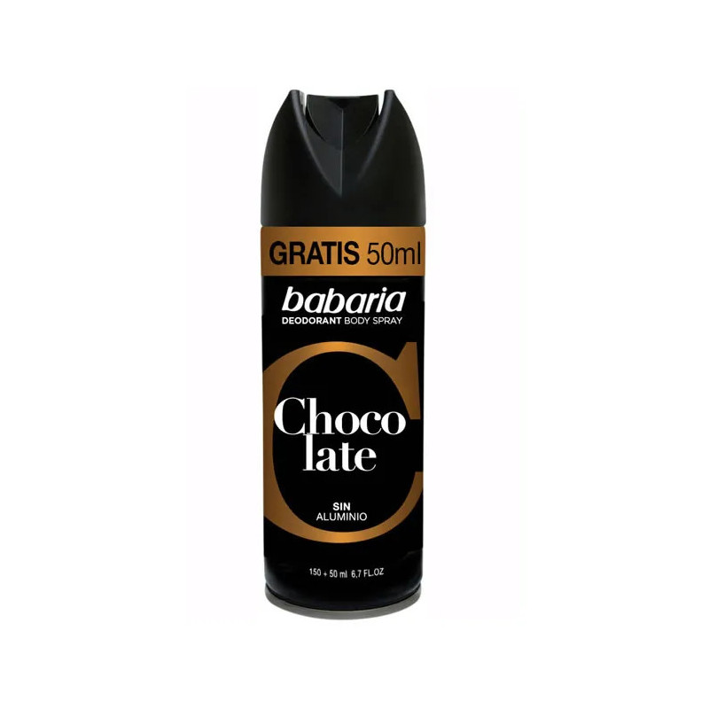 Desodorante en spray Babaria Chocolate 200 ml