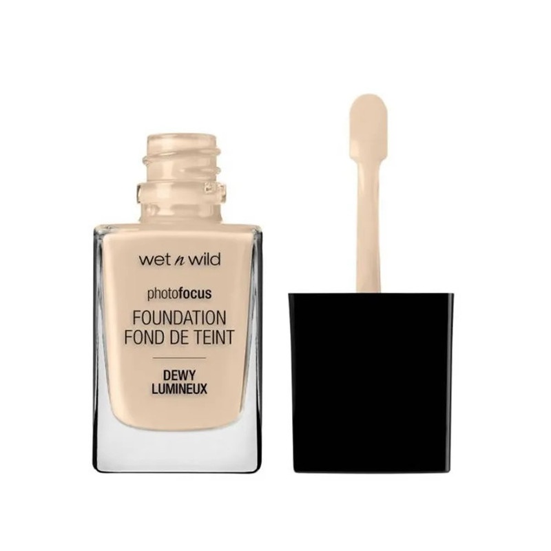 Base de maquillaje Photo Focus de Wet N Wild, color nude y marfil, 28 ml