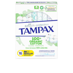 TAMPAX ORGANIC REGULAR tampón 16 u by TAMPAX for Woman