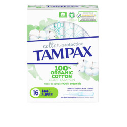 TAMPAX ORGANIC SUPER tampón 16 u by TAMPAX for Woman