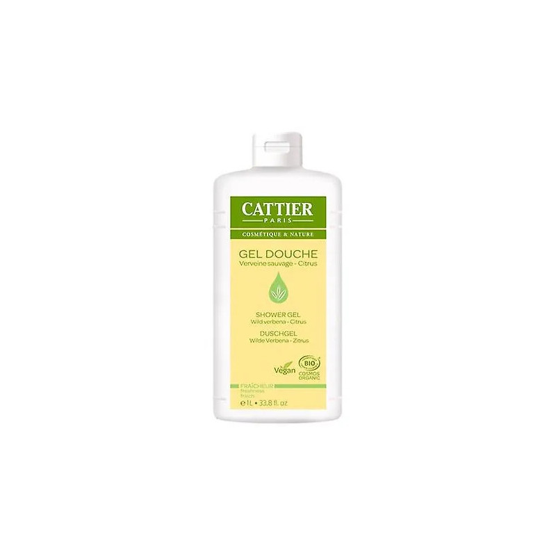 Gel douche rafraîchissant à la verveine Cattier Paris Cattier 1l