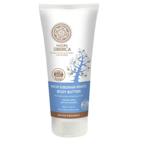 Manteiga Corporal Branca Siberiana Rica Natura Siberica 200ml