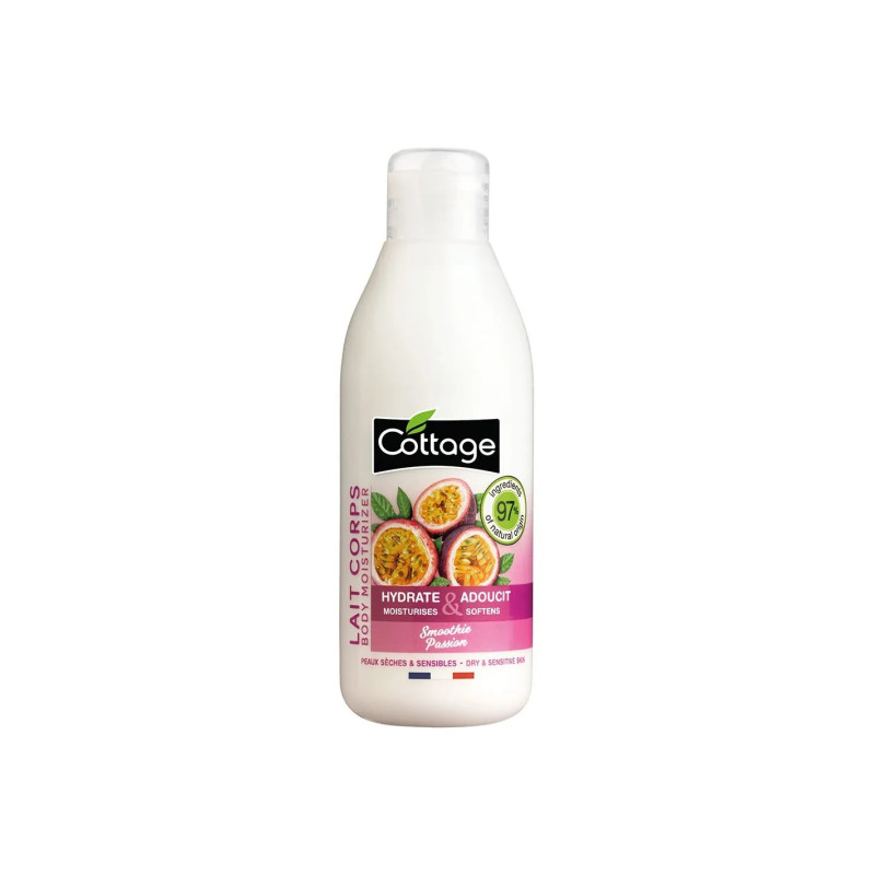 Lait corporel Cottage Hydrate et Adoucit le corps, parfum Smoothie Fruit de la Passion, 200 ml