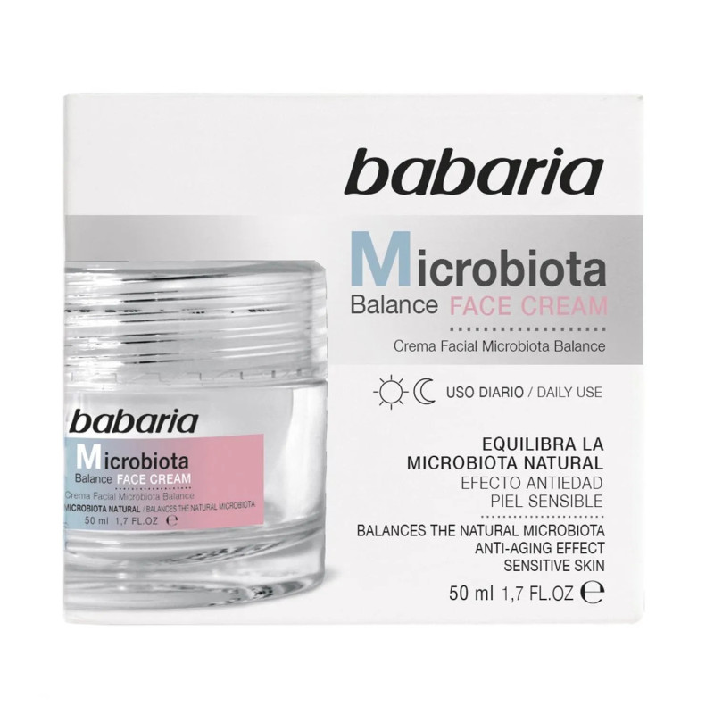 Babaria Microbiota Balance Tagescreme für empfindliche Haut, 50 ml