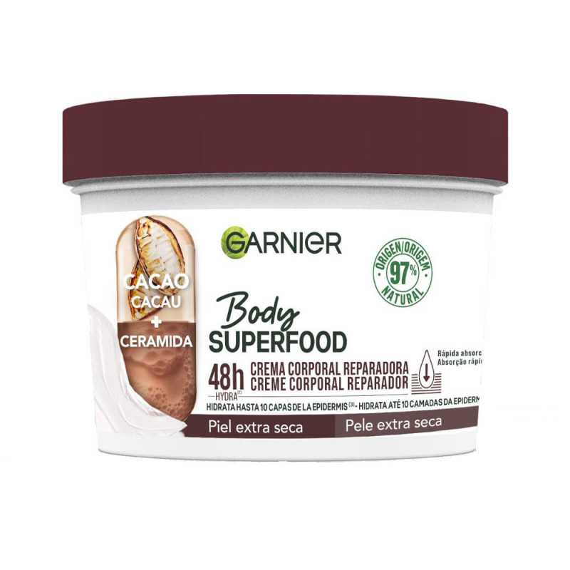 BODY SUPERFOOD crema corporal reparadora 380 ml by GARNIER for Unisex BODY SUPERFOOD crema corporal reparadora 380 ml by GARNIER for Unisex