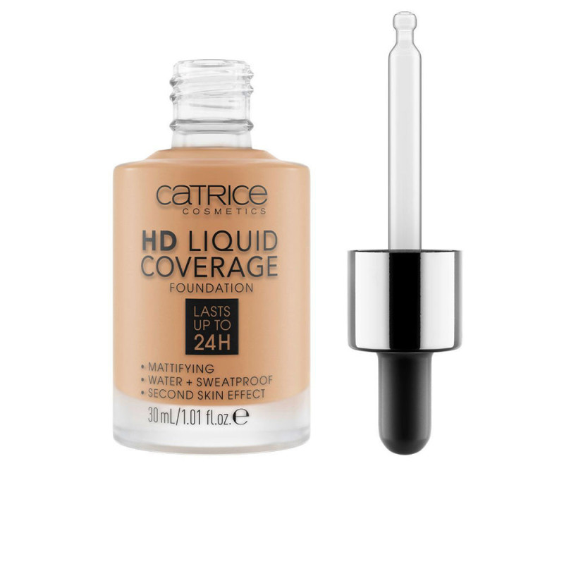 HD LIQUID COVERAGE FOUNDATION dura hasta 24h 046 camel beige 30 ml by CATRICE for Unisex