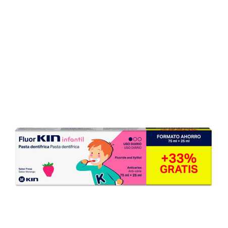 FLUORKIN INFANTIL pasta dentifrica fresa 7525 ml 100 ml by KIN for Unisex