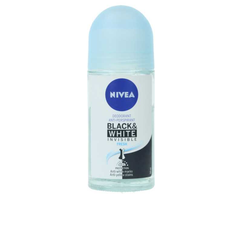 BLACK & WHITE INVISIBLE FRESH deo roll-on 50 ml by NIVEA for Unisex BLACK & WHITE INVISIBLE FRESH deo roll-on 50 ml by NIVEA for Unisex