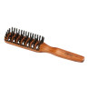 Brosse en bois Eurostil à poils de sanglier incurvés, 1 unité