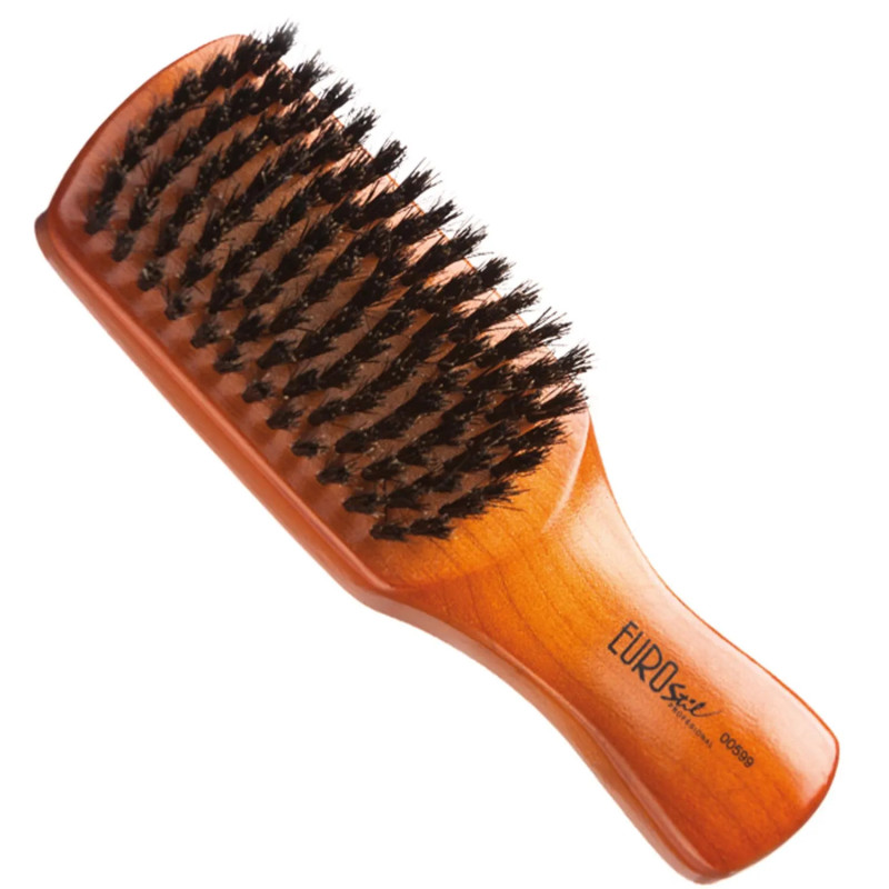 Brosse plate Eurostil Gentleman en poils de sanglier purs (1 unité)