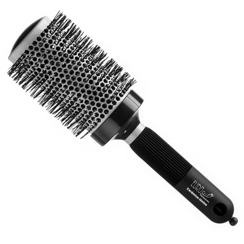 Manche de brosse ionique thermique Eurostil en caoutchouc 53 mm, 1 unité