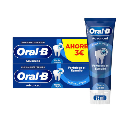 FORTALECE ESMALTE pasta dentífrica 2 x 75 ml by ORAL-B for Unisex