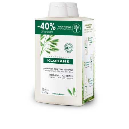 A LA LECHE DE AVENA champú extrasuave duo 2 x 400 ml by KLORANE for Unisex