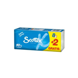 Scottex Einstecktuch, 3-lagig, 10 Stück