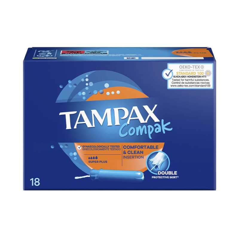 TAMPAX COMPAK tampón super plus 18 u by TAMPAX for Woman