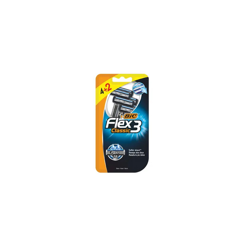 Rasoir Bic Flex 3 lames, 4 unités (2 unités)