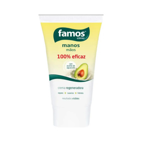 Creme para as mãos Famos com óleo de abacate 100ml