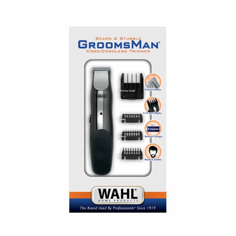 Tondeuse à barbe et à chaume Wahl Groomsman avec ou sans fil