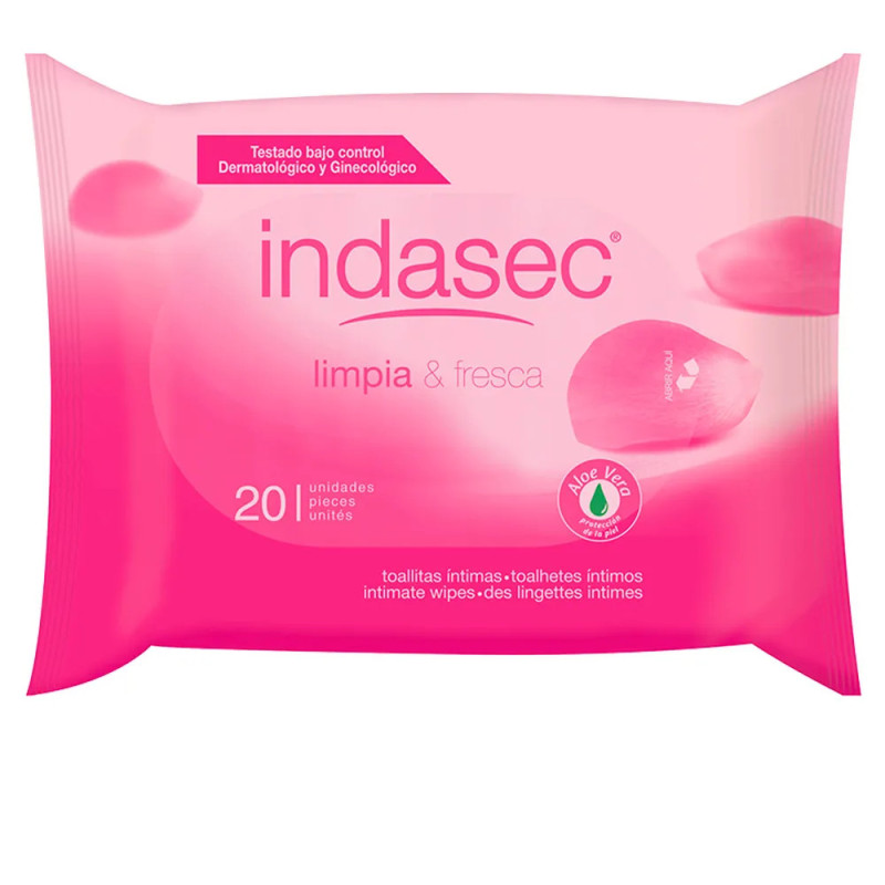Salviettine intime Indasec Clean And Fresh 20 unità