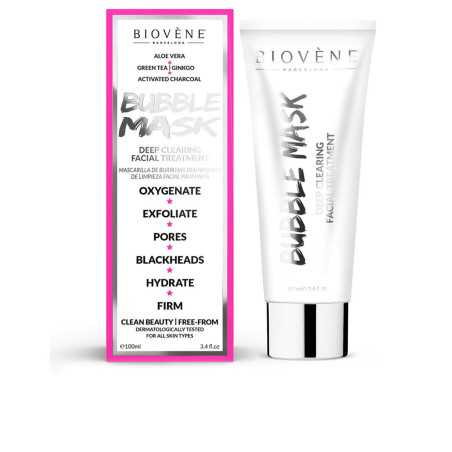 BUBBLE MASK deep clearing facial treatment 100 ml by BIOVÈNE for Woman