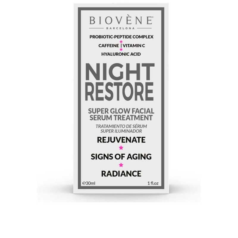NIGHT RESTORE super glow facial serum treatment 30 ml by BIOVÈNE for Woman NIGHT RESTORE super glow facial serum treatment 30 ml by BIOVÈNE for Woman