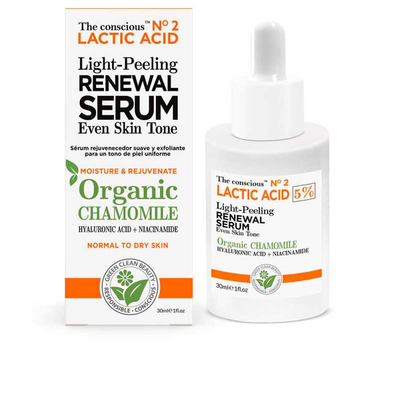 LACTIC ACID light peeling renewal serum organic chamomile 30 ml by THE CONSCIOUS™ for Woman