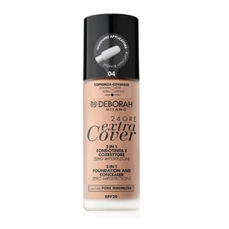 Deborah Milano 24 Ore Extra Cover 2 en 1 SPF 20 04 30 ml