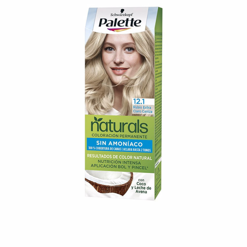 PALETTE NATURAL tinte 121 rubio extra claro ceniza 1 u by PALETTE for Woman